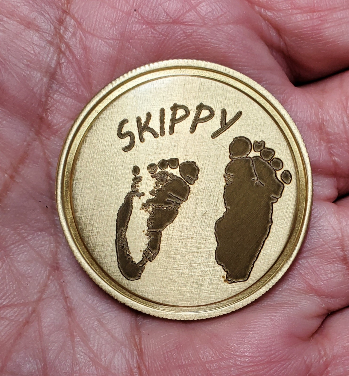 challenge coin, solid brass