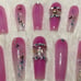 Translucent Pink Butterfly Press On Nail