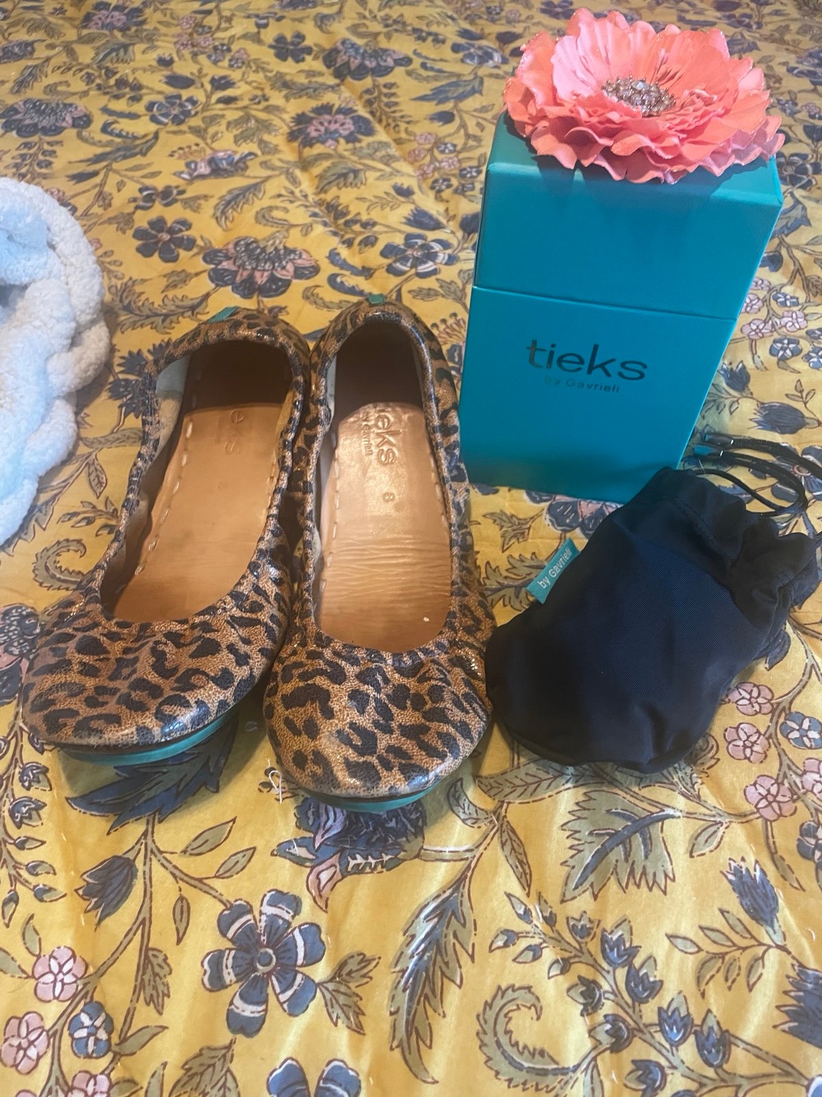 Tieks Leopard size 8