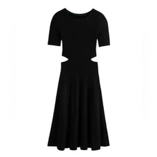NEW Boden Cutout Knitted Ribbed Midi Black A-line Sweater Dress Various Sizes