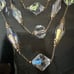 Hollywood Regency VENDOME AB Crystal Triple Necklace with Their fleur de lis
