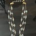 Hollywood Regency VENDOME AB Crystal Triple Necklace with Their fleur de lis