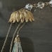 Hollywood Regency VENDOME AB Crystal Triple Necklace with Their fleur de lis