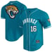 Jaguars Trevor Lawrence Pro Standard Teal Mesh Button-Up Baseball Jersey Med