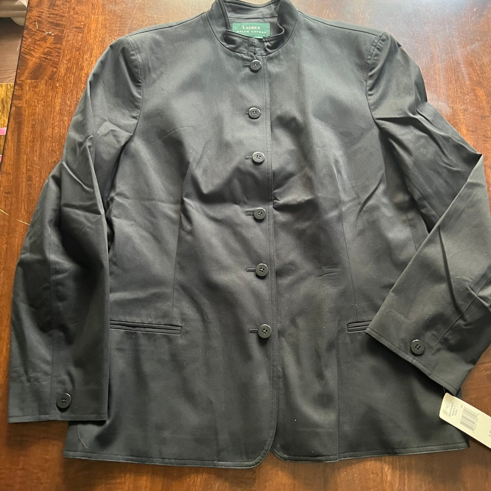 RALPH LAUREN mandarin collar blazer