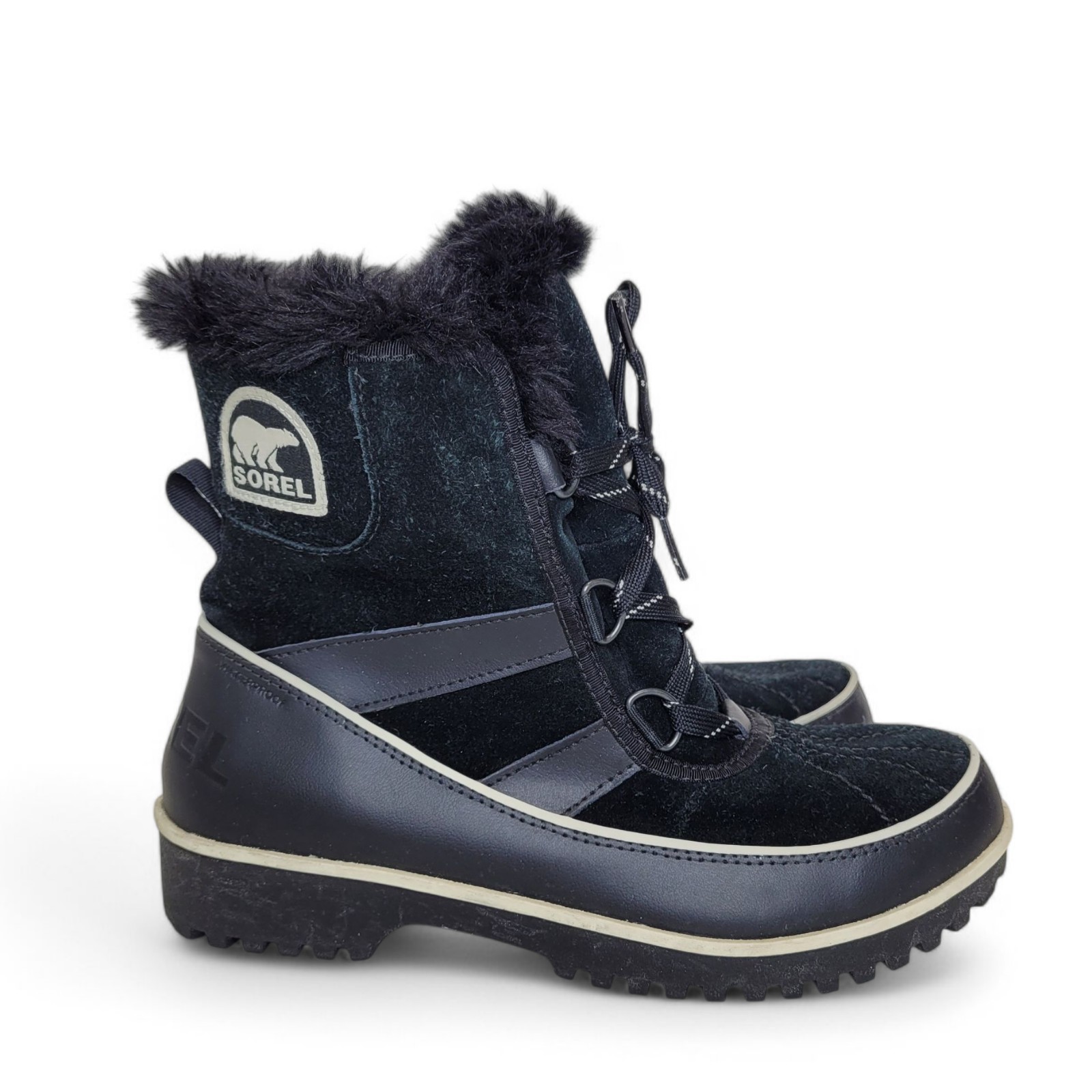 Sorel Tivoli II Lace Up Short Shaft Boots 8 Black