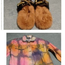 Mother's Day Jean jacket and fashion Slippers shoes