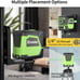 Self-leveling Green Cross laser tool with vertical and horizontal lines - NEW!