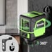 Self-leveling Green Cross laser tool with vertical and horizontal lines - NEW!