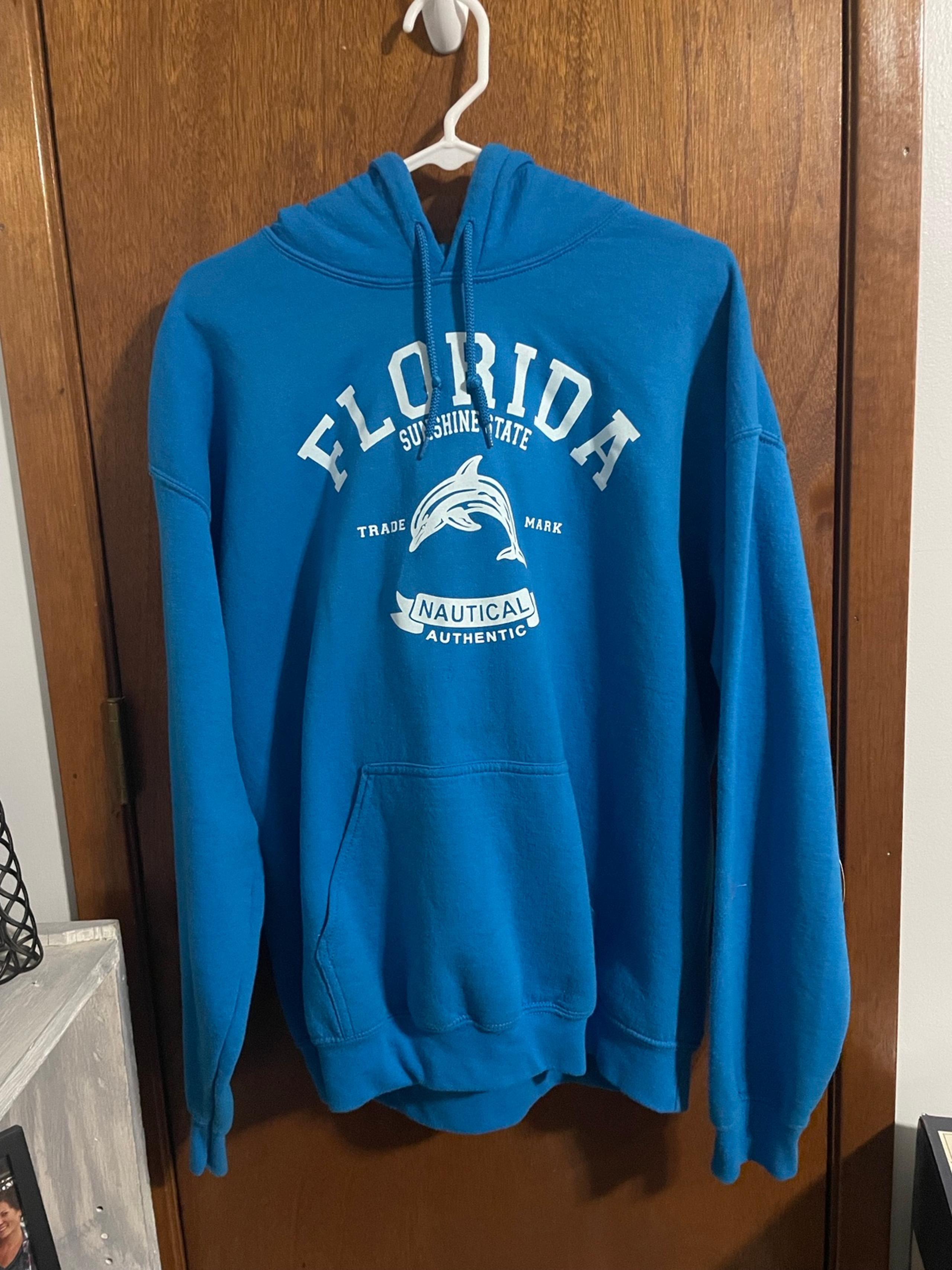 Blue Florida Dolphin Hoodie