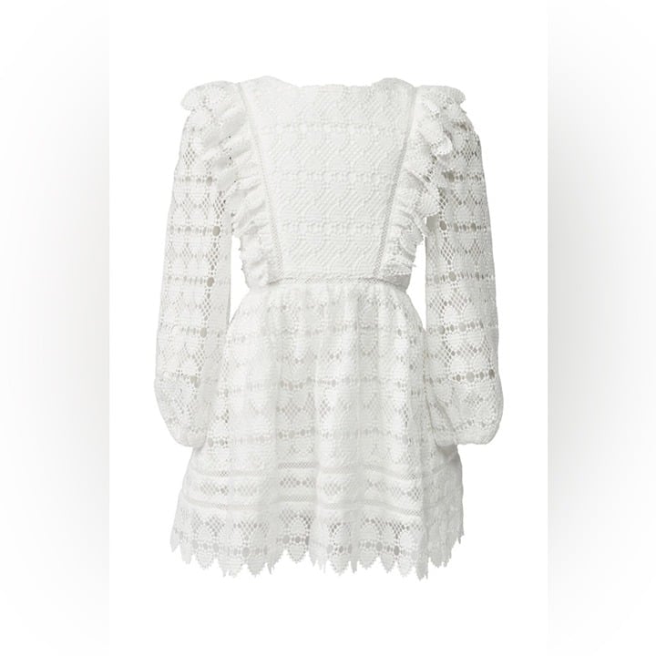 Bardot Junior Ivory Heart Long Sleeve Lace Dress Girls 8 NWT Wedding Flower Girl
