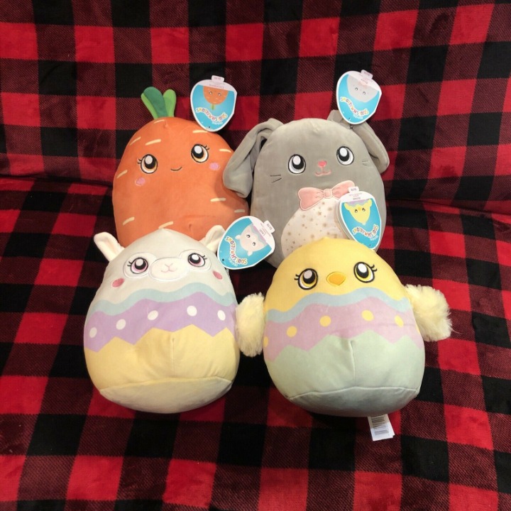 [New]Squishmallows 8” Easter Complete Set 2022 {Aimee Blake Caroleena Leah} NWT!