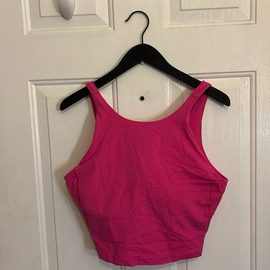 Lululemon Align Tank High Neck, Sonic Pink, Size 14