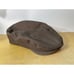 Vintage Nike Golf Cabbie Hat L/XL Brown Newsboy Cap Snap Back Orange Swoosh