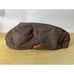 Vintage Nike Golf Cabbie Hat L/XL Brown Newsboy Cap Snap Back Orange Swoosh