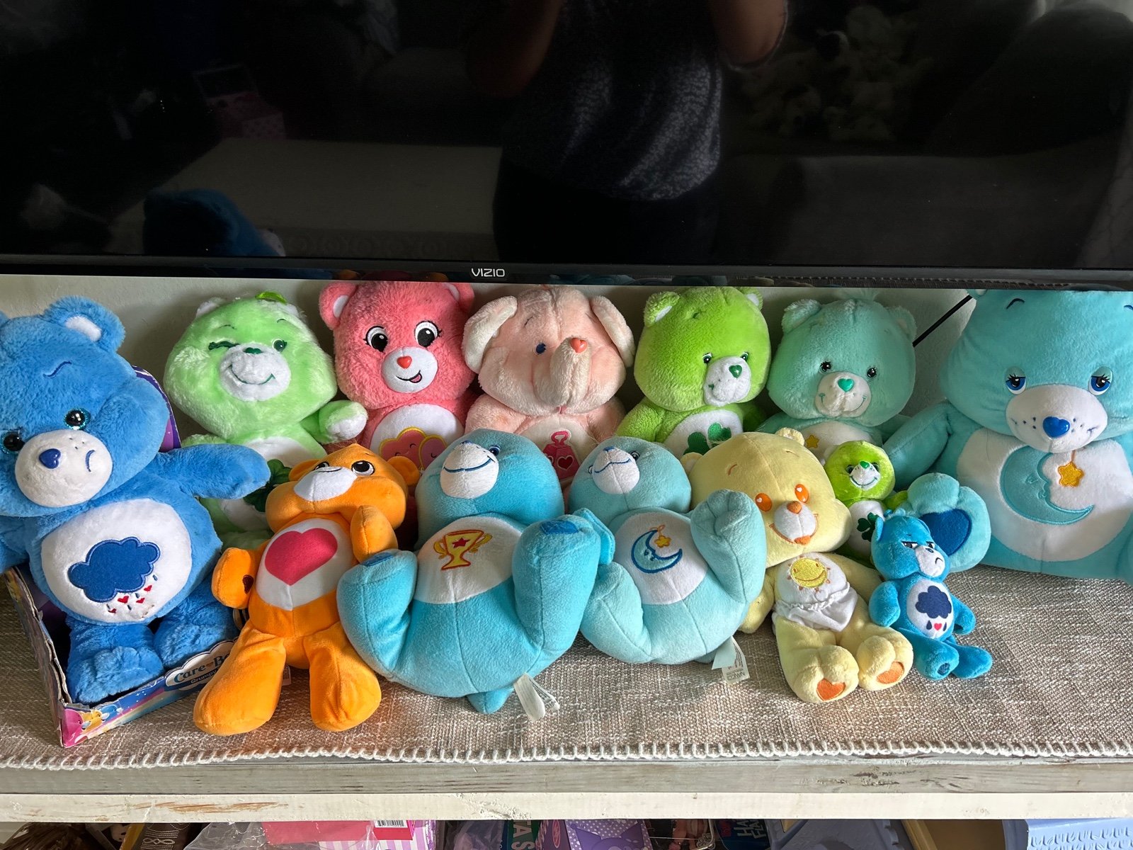 Vintage Care Bears Good Luck Bear Funshine Luck Cloud Moon Star Mini Plush lot