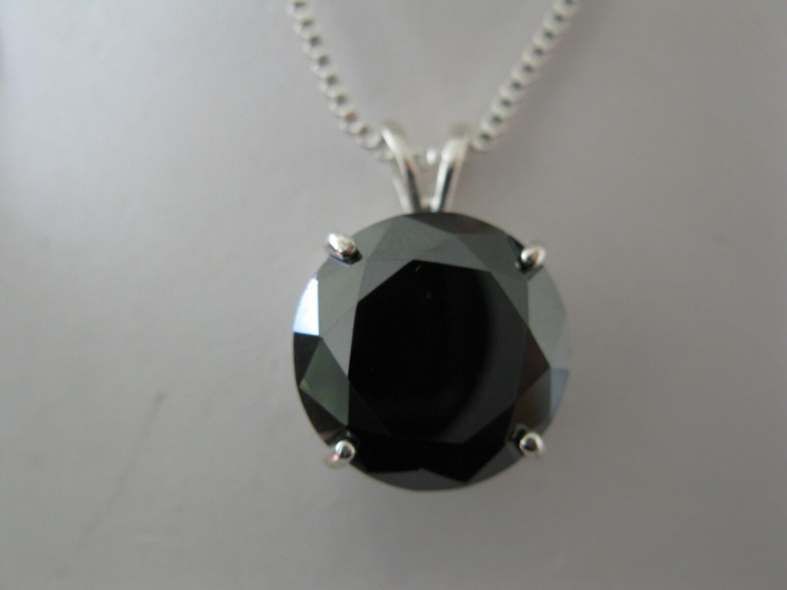 13.45ct BLACK DIAMOND NECKLACE,CERTI FICATE OF AUTHENTICITY,F REE DIAMOND TESTER
