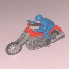 1970 Hot Wheels Rumblers Road Hog w/ Orange seat & Blue rider Rrrumblers !!!