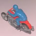1970 Hot Wheels Rumblers Road Hog w/ Orange seat & Blue rider Rrrumblers !!!