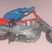 1970 Hot Wheels Rumblers Road Hog w/ Orange seat & Blue rider Rrrumblers !!!