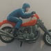 1970 Hot Wheels Rumblers Road Hog w/ Orange seat & Blue rider Rrrumblers !!!