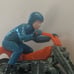 1970 Hot Wheels Rumblers Road Hog w/ Orange seat & Blue rider Rrrumblers !!!