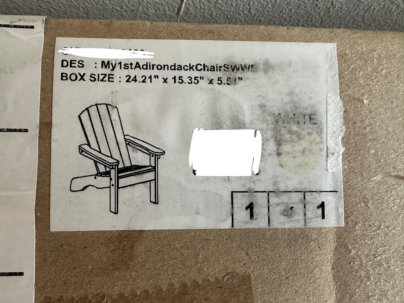 Pottery Barn My First Adirondack Chair