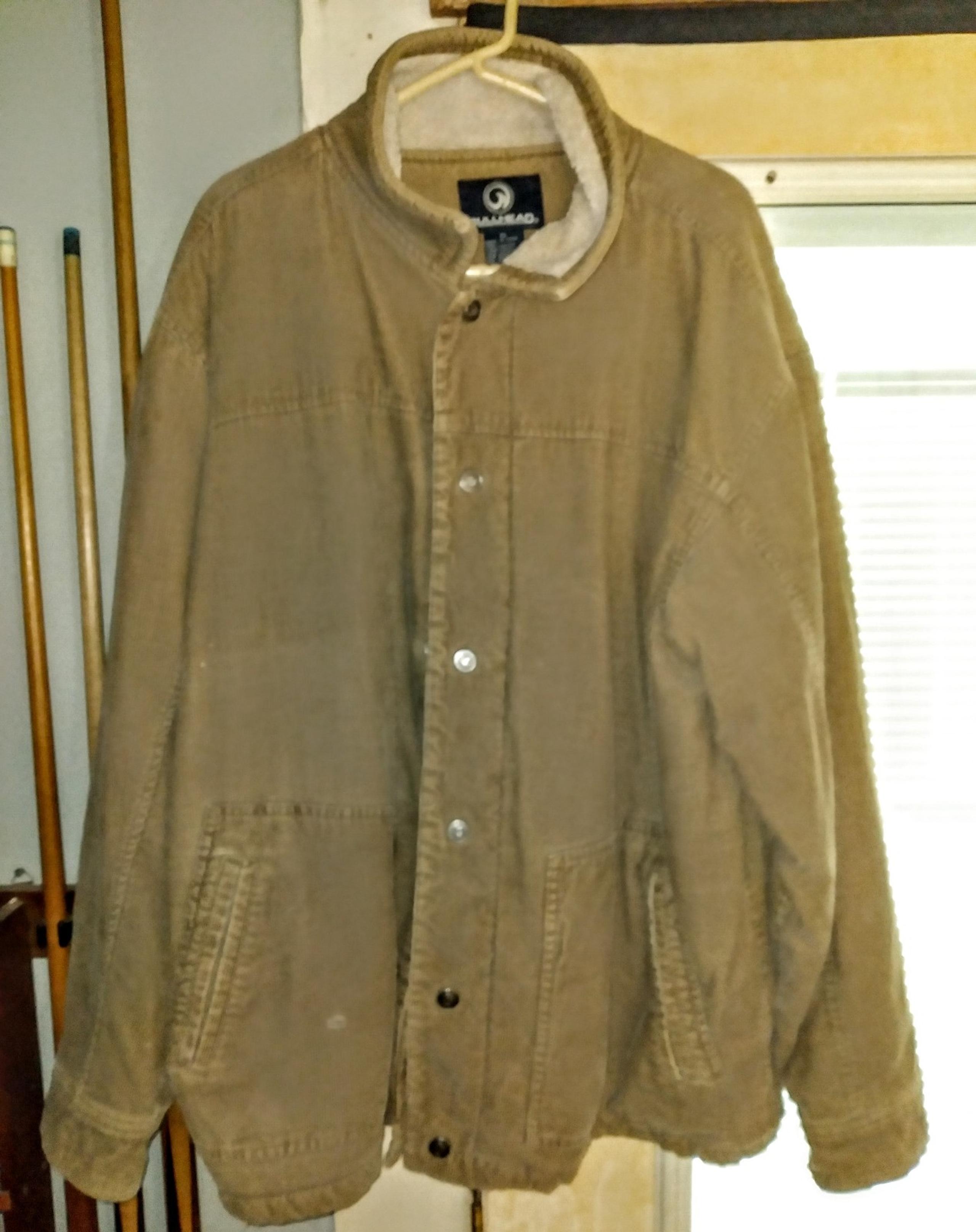 VINTAGE BULLHEAD CORDUROY Trucker Jacket Sherpa Fleece Lined Mens Jacket