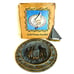 Vintage Solid Brass Sundial 10 Sailboat Verdigris Nautical NEW IN ORIGINAL BOX