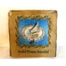 Vintage Solid Brass Sundial 10 Sailboat Verdigris Nautical NEW IN ORIGINAL BOX