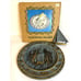 Vintage Solid Brass Sundial 10 Sailboat Verdigris Nautical NEW IN ORIGINAL BOX
