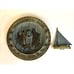Vintage Solid Brass Sundial 10 Sailboat Verdigris Nautical NEW IN ORIGINAL BOX