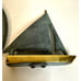 Vintage Solid Brass Sundial 10 Sailboat Verdigris Nautical NEW IN ORIGINAL BOX