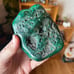 Large malachite half polished Freeform