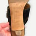 Vintage Hermes Black Patent Leather Sandal 36.5 Gold Hardware Buckle Textured