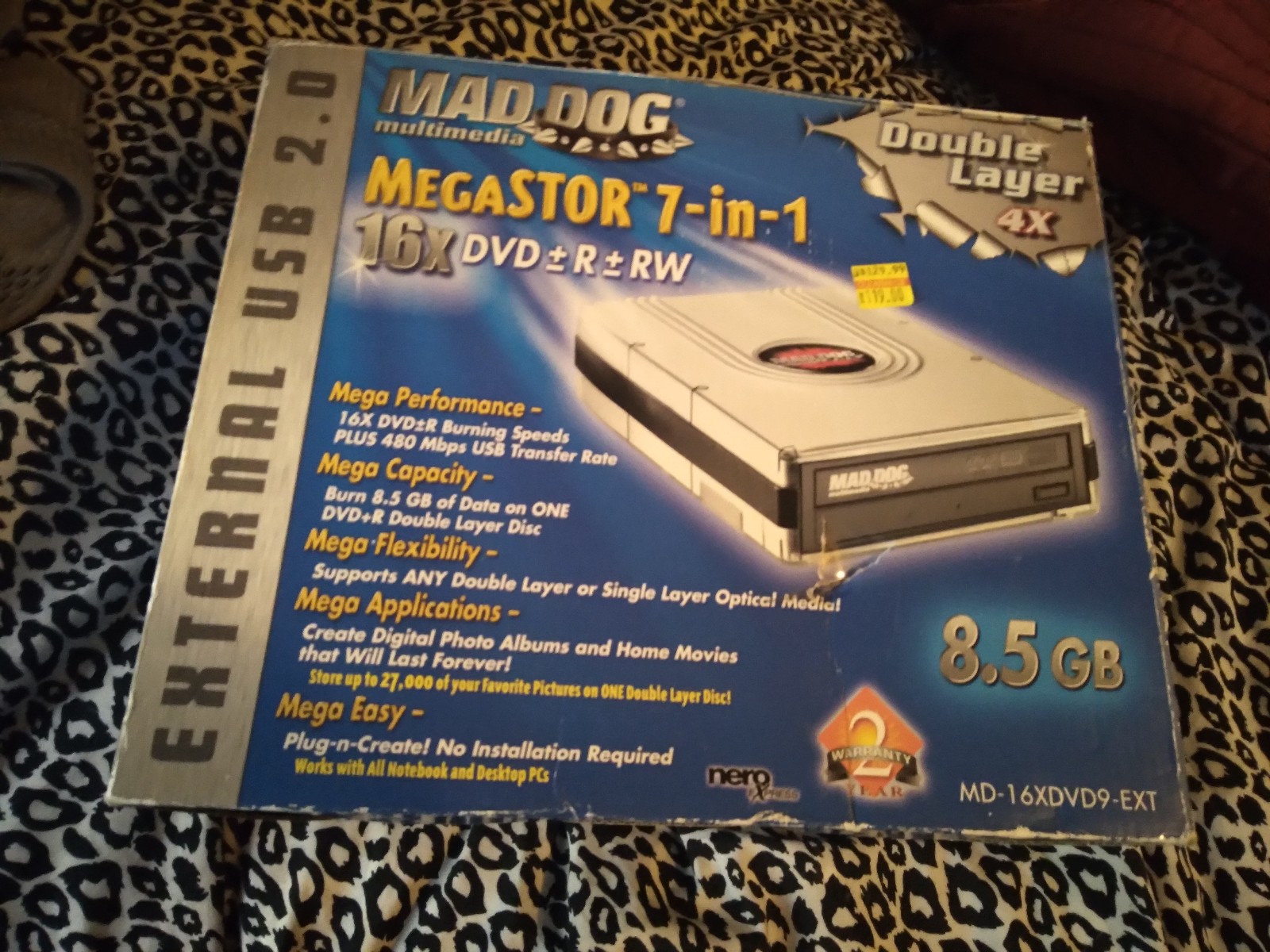 Mad Dog multi media 7 in 1 dvd burner.
