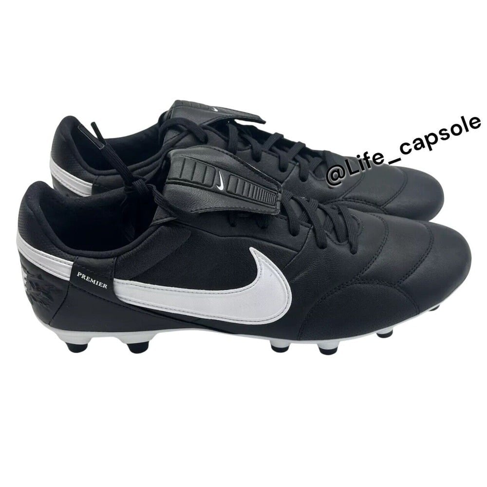 Size 7 Nike Premier III FG Soccer Cleats Black White HM0265-002 Leather Mens New