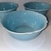 Vintage Threshold Wellsbridge Aqua Blue Stoneware Bowls