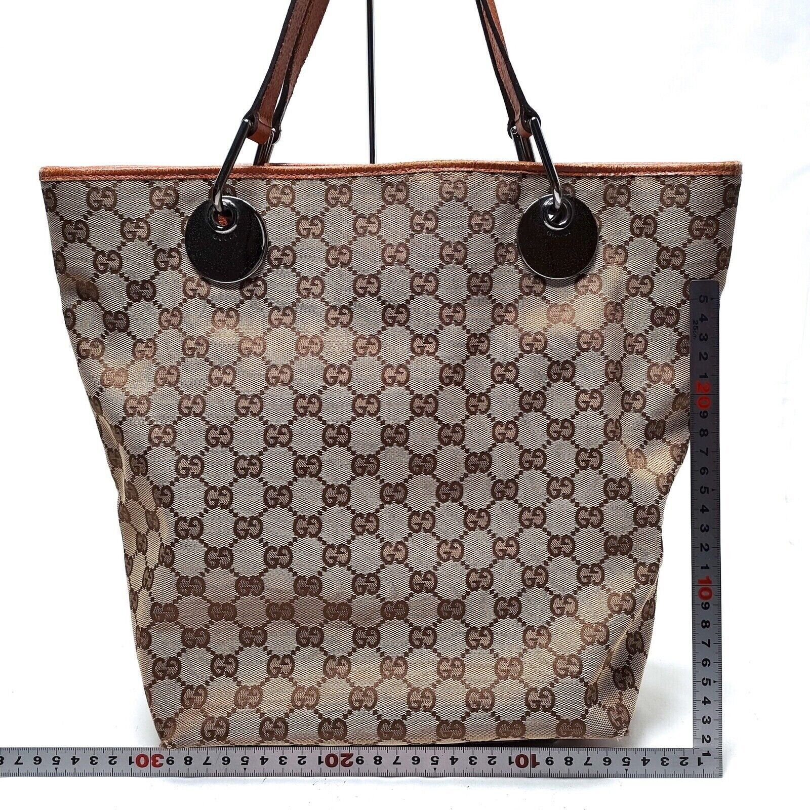 Gucci Tote Bag Brown Canvas 1193250