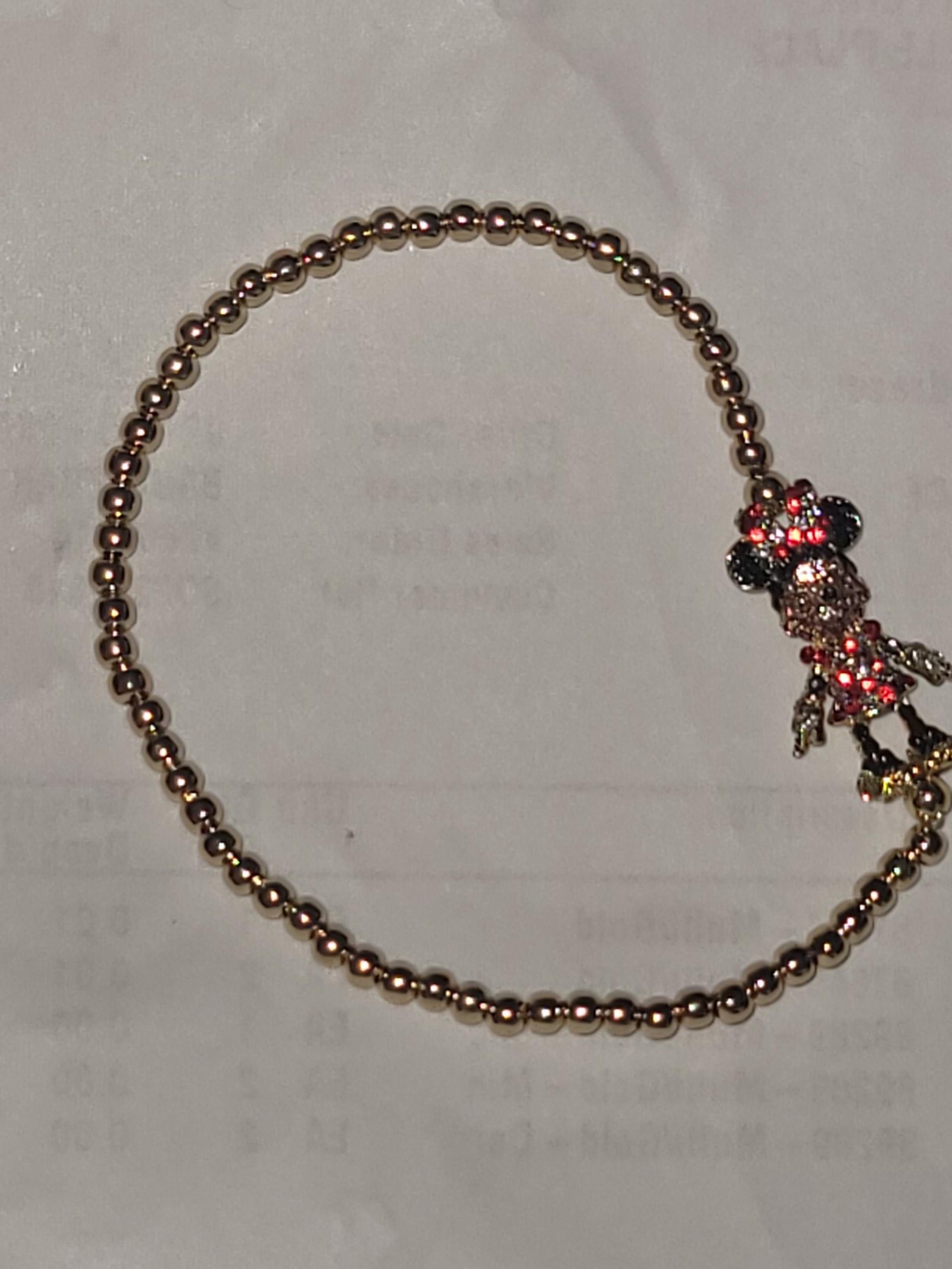 Baublebar Minnie Mouse Pave' Pisa Bracelet NIP