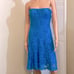 NWT Adrianna Papell size 8 lace sweetheart short dress Pacific Blue