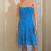 NWT Adrianna Papell size 8 lace sweetheart short dress Pacific Blue