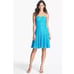 NWT Adrianna Papell size 8 lace sweetheart short dress Pacific Blue