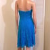 NWT Adrianna Papell size 8 lace sweetheart short dress Pacific Blue