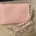 BeautyBeauty Pretty Pink Cosmetic Pouch Crossbody Bag / Clutch / Chain Purse NEW