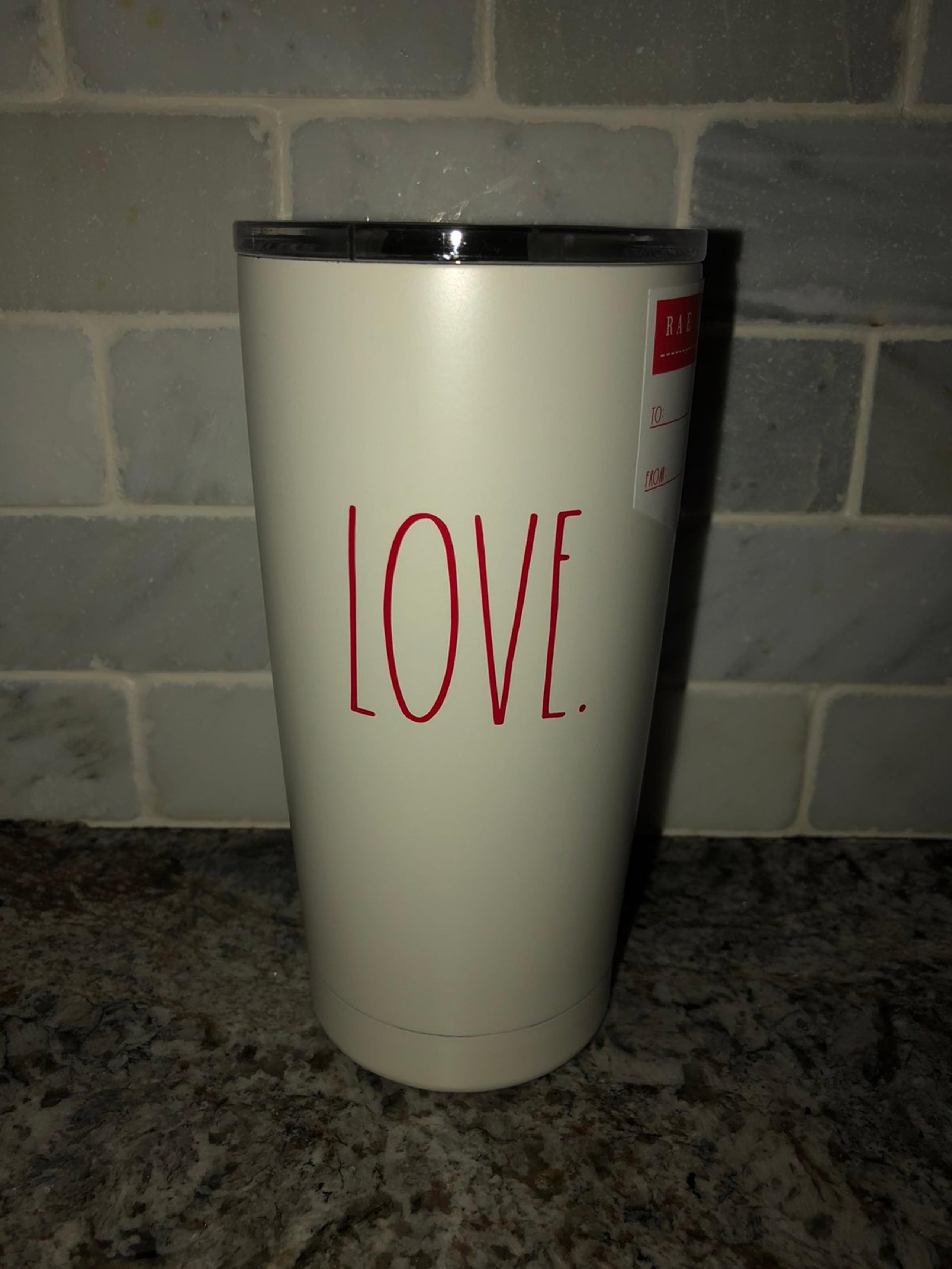 Rae Dunn Love Mug Cup Tumbler Coffee Tea