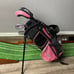 Lynx Little Kids Juniors 40-45” in Tall Golf Set Wood Iron Putter Pink Girls RH
