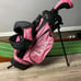 Lynx Little Kids Juniors 40-45” in Tall Golf Set Wood Iron Putter Pink Girls RH