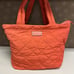 NEW Marc Jacobs Quilted Nylon Orange Deco Tote Bag