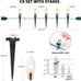 String Lights Outdoor - 25.7 Ft. C9 20 Clear Lights with 20 Stakes